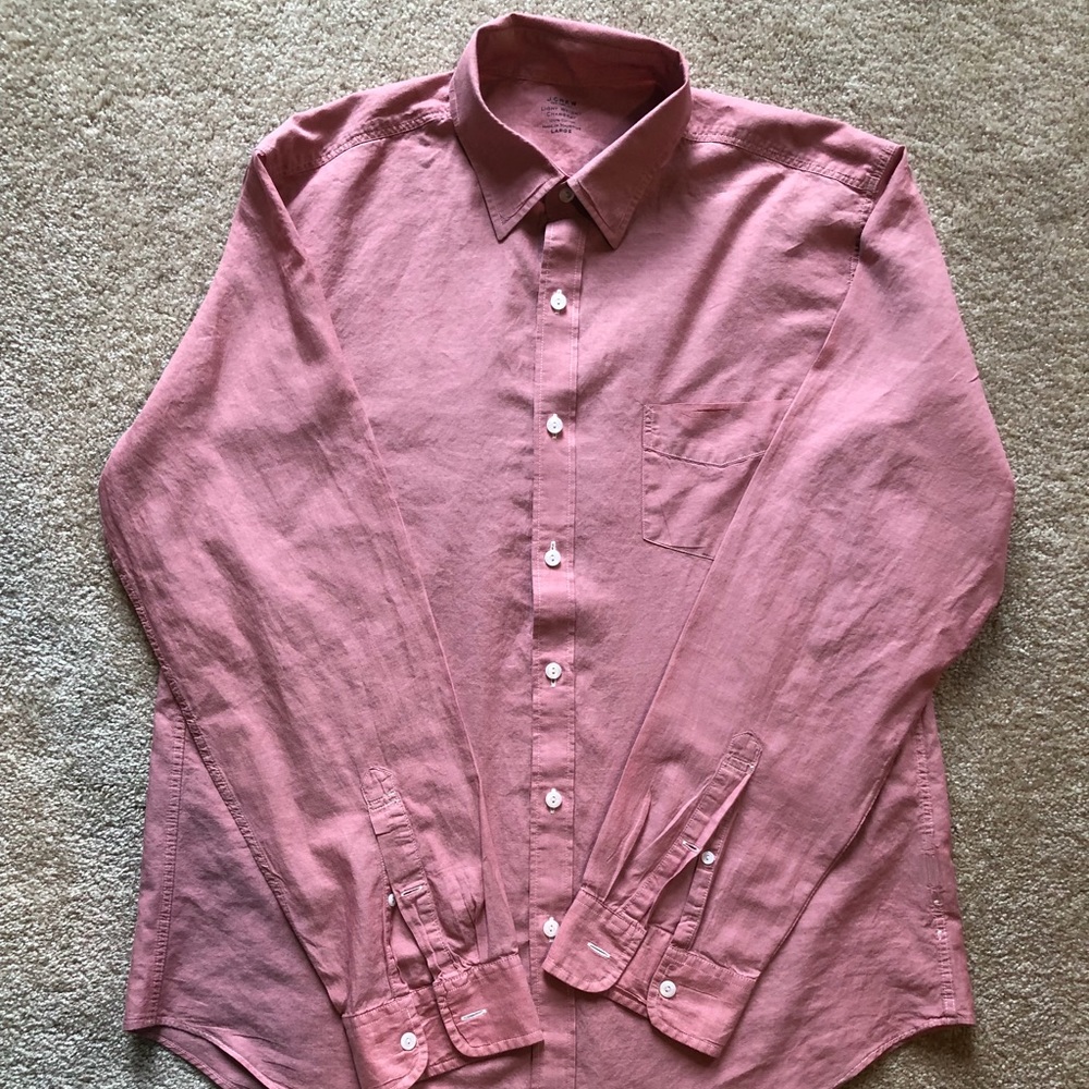 J Crew chambray button-down shirt